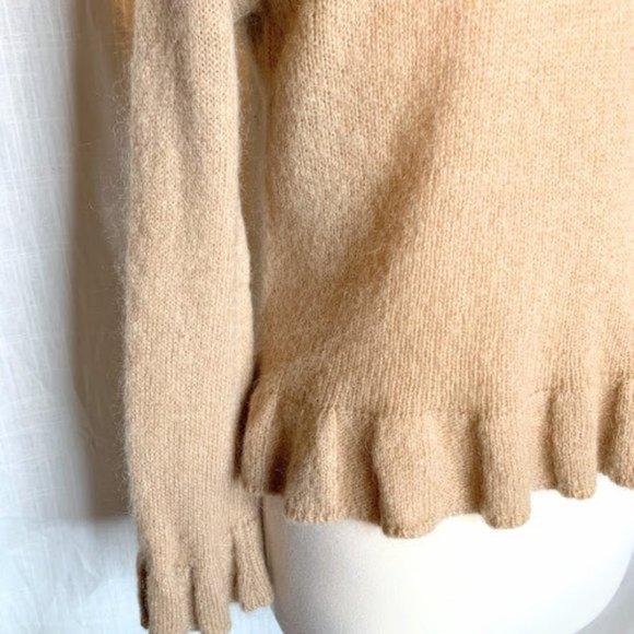 Tweeds Vintage Mohair Sweater w/ Ruffle Trim - M - Picture 3 of 5